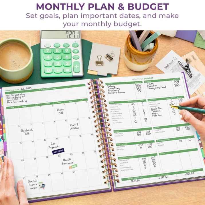 Budget Planner & Monthly Bill Organizer Notebook
– Clever Fox®