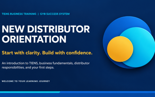 New Distributor Orientation